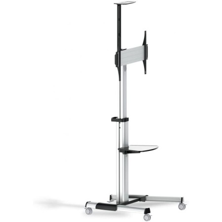 Soporte de Suelo Inclinable/ Ajustable con Ruedas TooQ FS1870M-B para TV de 37-70"/ hasta 50kg