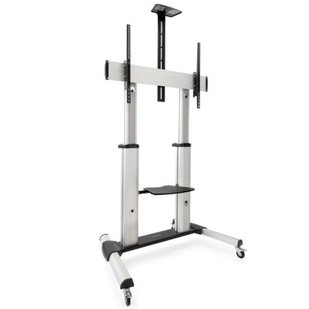 Soporte de Suelo Inclinable/ Ajustable con Ruedas TooQ FS20300M-B para TV de 60-100"/ hasta 100kg