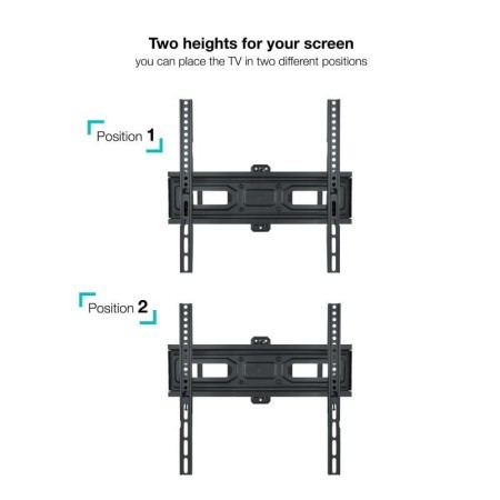 Soporte de Pared Giratorio/ Inclinable/ Nivelable TooQ LP7846TN-B para TV de 32-70"/ hasta 40kg