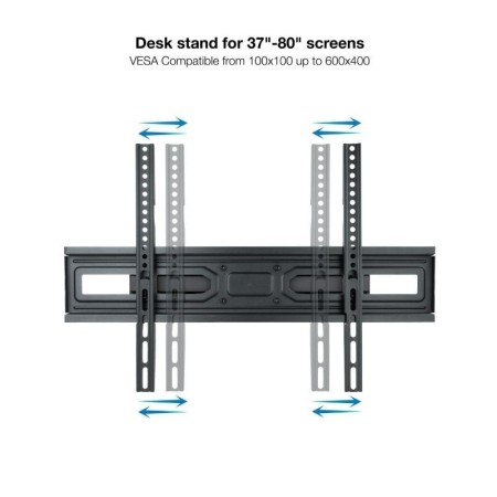 Soporte de Pared Giratorio/ Inclinable/ Nivelable TooQ LP7866TN-B para TV de 37-80"/ hasta 40kg