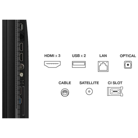 TCL T69C 43T69C Televisor 109,2 cm (43″) 4K Ultra HD Smart TV Wifi Negro 350 cd / m²