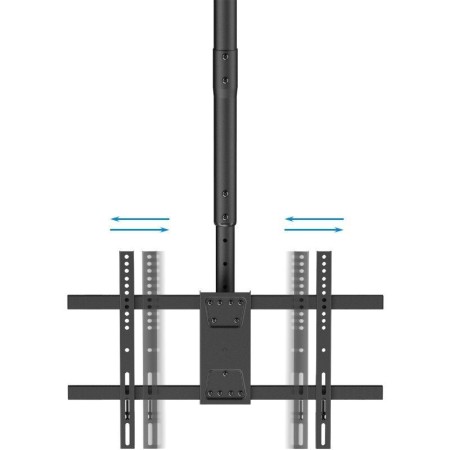 Soporte de Techo Giratorio/ Inclinable/ Nivelable TooQ LPCE2286TSLI-B para 2 TV de 43-86"/ hasta 100kg