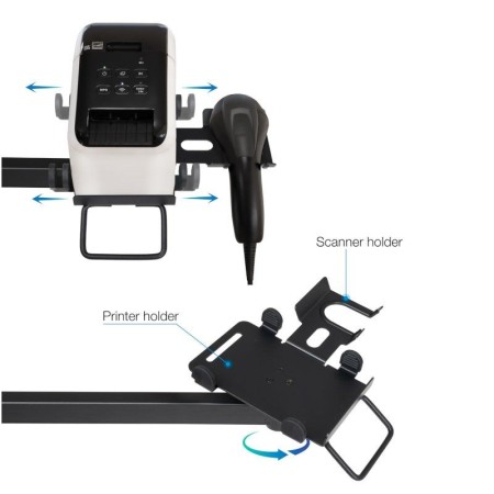 Soporte para 2 Monitores, TPV, Impresora, Términal y Lector TooQ TQPM0002/ hasta 9kg