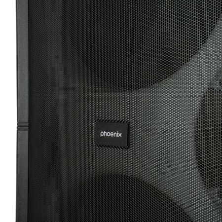 Altavoz phoenix bigboss xl 300w rms 2 microfonos inalambricos batería 9000mah bluetooth radio ecualizador rgb