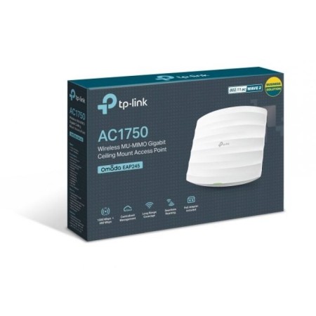 Punto de Acceso Inalámbrico TP-Link Omada EAP245 PoE 1700Mbps/ 2.4 GHz 5GHz/ Antena de 4dBi/ WiFi 802.11ac/n/b/g/a