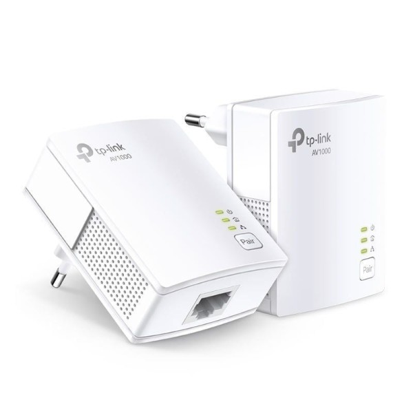 Adaptador Powerline TP-Link TL-PA7017Kit 1000Mbps/ Alcance 300m/ Pack de 2