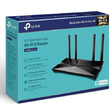 Router Inalámbrico TP-Link Archer AX10/ WiFi 6/ 1500 Mbps/ 2.4GHz 5GHz/ 4 Antenas/ WiFi 802.11ax/ac/n/a/ - n/b/g