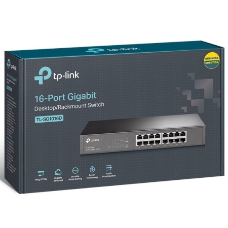 Switch TP-Link TL-SG1016D 16 Puertos/ RJ-45 10/100/1000