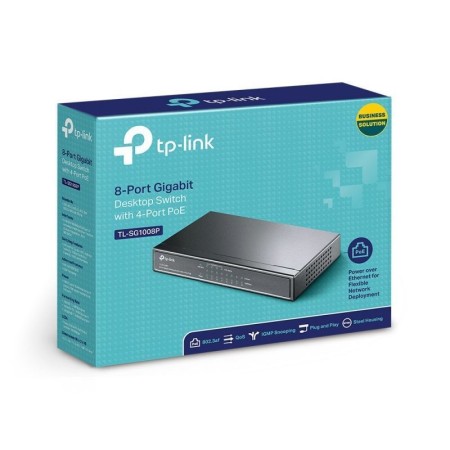 Switch TP-Link TL-SG1008P 8 Puertos/ RJ-45 10/100/1000 PoE