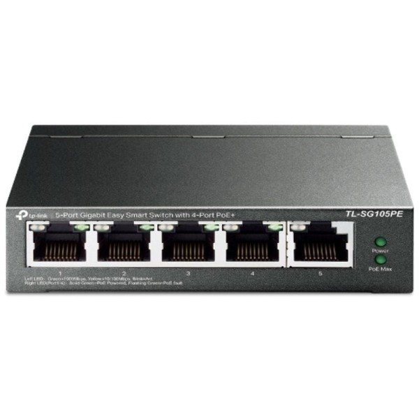 Switch TP-Link TL-SG105PE 5 Puertos/ RJ-45 10/100/1000 PoE