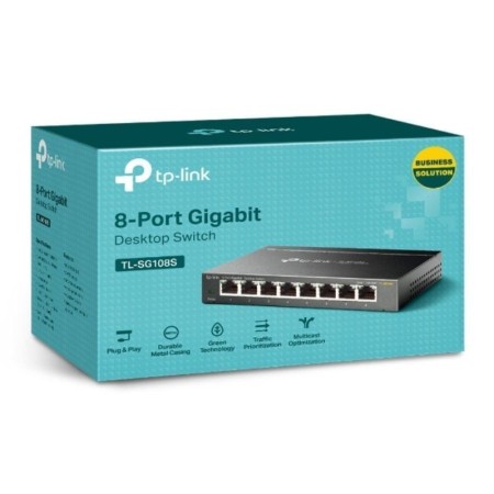 Switch TP-Link TL-SG108S 8 Puertos/ RJ-45 10/100/1000