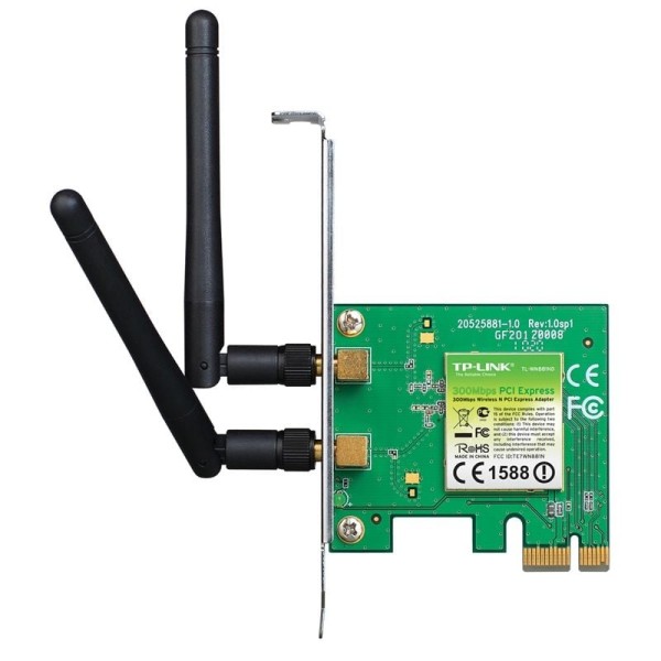 Tarjeta de red Inalámbrica-PCI Express TP-Link TL-WN881ND/ 300Mbps/ 2.4GHz