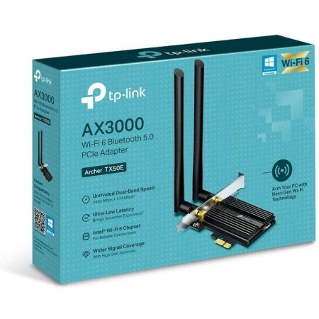 Tarjeta de Red Inalámbrica-PCI Express TP-Link Archer TX50E/ 3000Mbps/ 2.4/5GHz