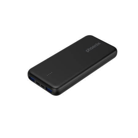 Phoenix powerbank batería externa 10000mah con 2 usb carga rapida y 1 usb tipo c pd