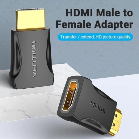 Adaptador HDMI 4K Vention AIMB0/ HDMI Macho - HDMI Hembra