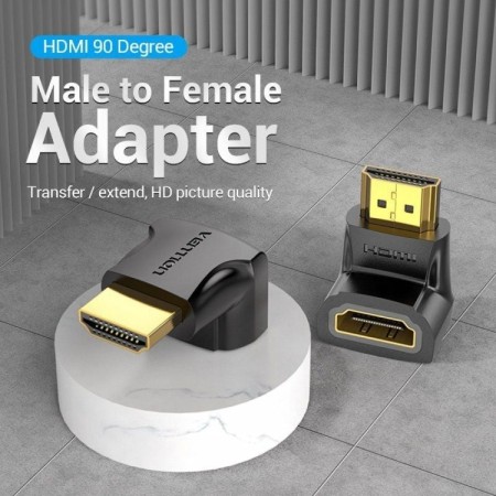 Adaptador HDMI 4K 90º Vention AIOB0/ HDMI Macho - HDMI Hembra