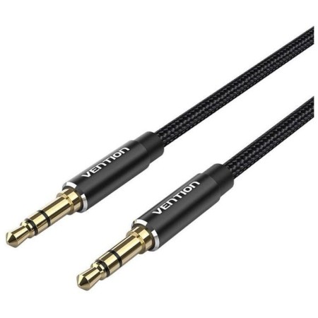 Cable Estéreo Vention BAWBF/ Jack 3.5 Macho - Jack 3.5 Macho/ 1m/ Negro