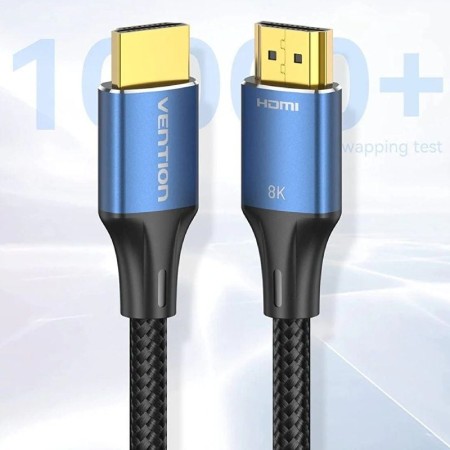  Cable HDMI 2.1 8K Vention ALGLI/ HDMI Macho - HDMI Macho/ 3m/ Azul