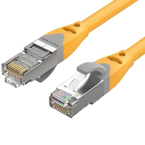 Cable de Red RJ45 SFTP Vention IBHYF Cat.6a/ 1m/ Naranja