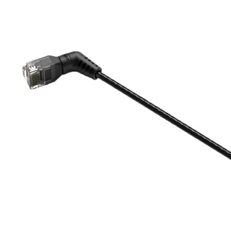 Cable de Red RJ45 UTP Vention IBOBD Cat.6A/ 50cm/ Cabeza Rotatoria 360º/ Negro