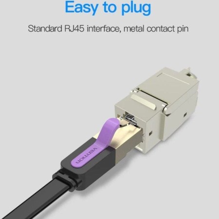 Conector RJ45 Vention VDD-B04-H/ Cat.7