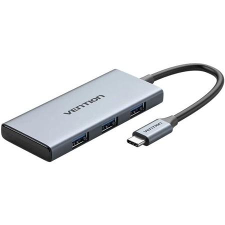 Docking USB Tipo-C Vention TOOHB/ 1xHDMI/ 3xUSB/ 1xLector Tarjetas SD y MicroSD/ Gris