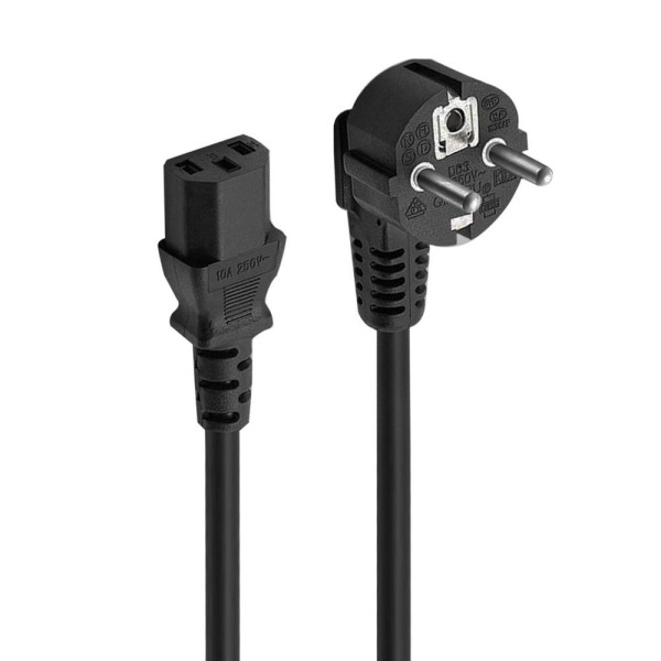 Cable de alimentacion  schuko cee 7 - 7 a iec320 c13 ewent ec1900 1.8m