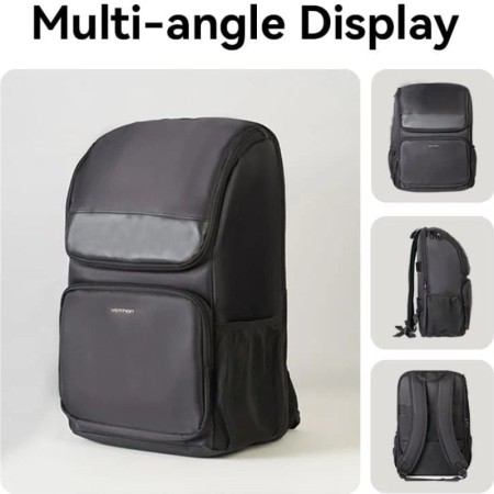 Mochila Vention KROB0 para Portátiles hasta 15.6"/ 19L/ Impermeable/ Negra