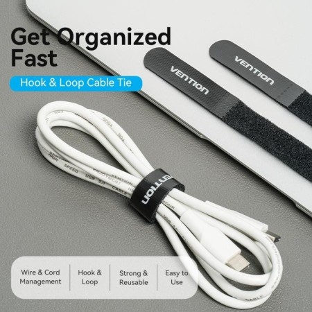 Tira Organizadora de Cables Vention KAOB0/ 18cm