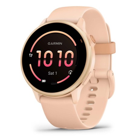 Smartwatch garmin vívoactive 6 amoled 8gb rosa gps pulso oxímetro 42mm 11 días