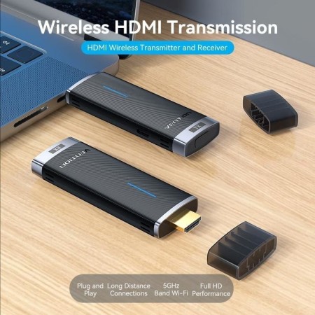 Adaptador de vídeo inalámbrico HDMI a HDMI Vention ADCB0