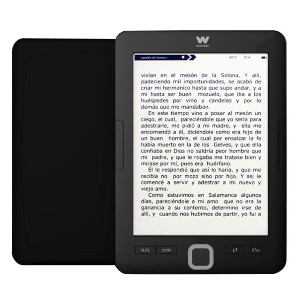 Libro electrónico Ebook Woxter Scriba 195/ 6"/ tinta electrónica/ Negro