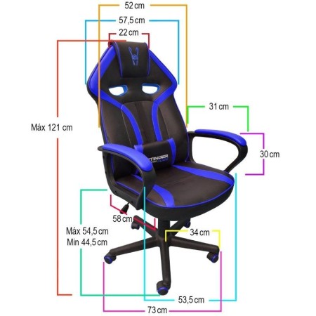 Silla Gaming Woxter Stinger Station Alien/ Azul