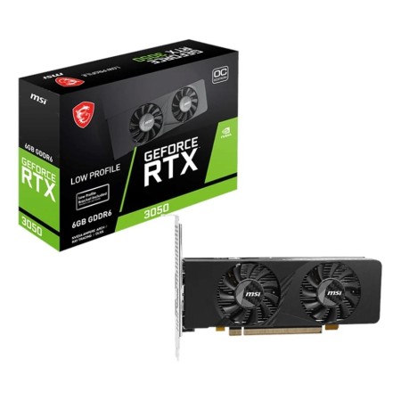 Tarjeta grafica msi rtx 3050 lp e 6gb oc gddr6 -  2x hdmi -  1x dp