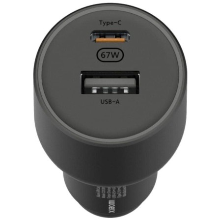 Cargador de Coche Xiaomi 67W USB-A Tipo-C/ 1xUSB-A/ 1xUSB Tipo-C/ 2A/ 6A