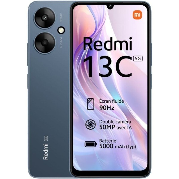 Smartphone Xiaomi Redmi 13C 4GB/ 128GB/ 6.74"/ 5G/ Azul