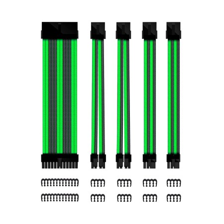 Kit de extension phoenix cables fuente de alimentacion 30cm 24 pines - 4  4 pines - 6  2 pines negro y verde