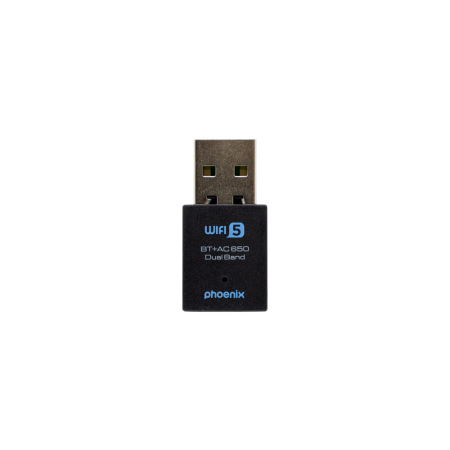 Nano adaptador phoenix receptor de red wifi bluetooth 2 en 1 650mbps dual band