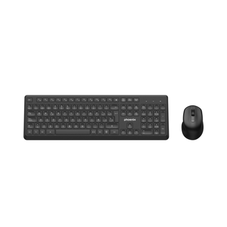 Phoenix combo teclado multimedia  ratón inalámbrico con receptor usb 1600dpi