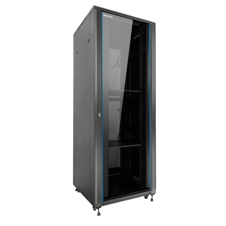 Armario rack de suelo 19 pulgadas phasak pro 42u negro 600x800 montado