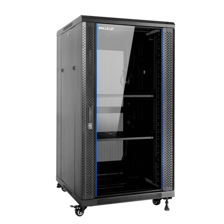 Armario rack de suelo 19 pulgadas phasak pro 18u 600x600 pho 6618