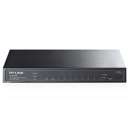 Swicht 8 puertos 10 - 100 - 1000  2 ptos spf poe 53w tp - link