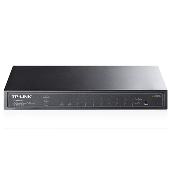Swicht 8 puertos 10 - 100 - 1000  2 ptos spf poe 53w tp - link
