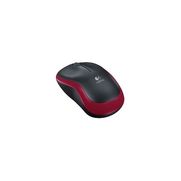 Mouse raton logitech m185 optico wireless inalambrico rojo 2.4ghz