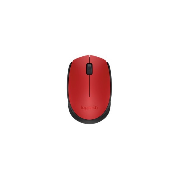 Mouse raton logitech m171 optico wireless inalambrico rojo