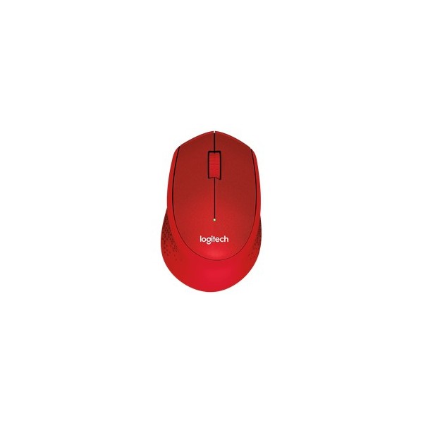 Mouse raton logitech m330 optico wireless inalambrico silent plus rojo