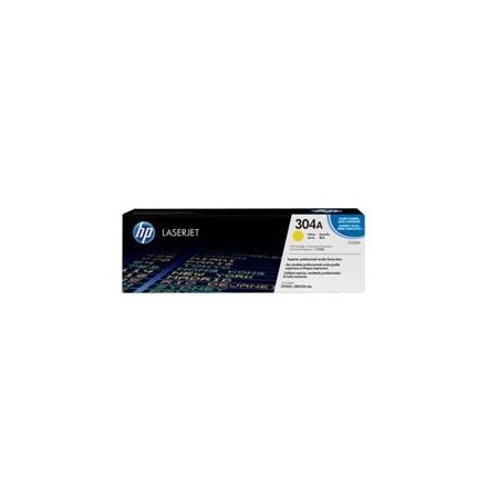 Toner hp 304a cc532a amarillo 2800 páginas cm2320 -  cp2025