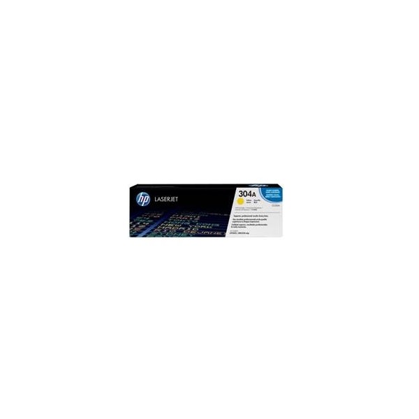 Toner hp 304a cc532a amarillo 2800 páginas cm2320 -  cp2025