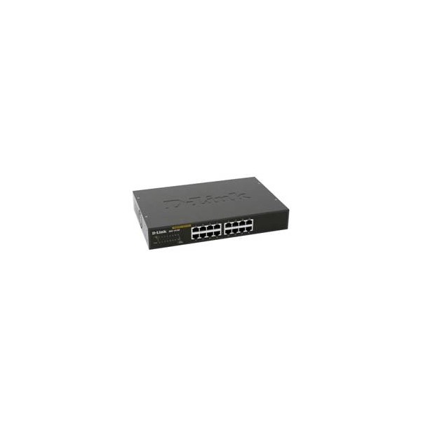 Switch 16port 10 - 100 - 1000 gibabit metal copper desktop switch d - link