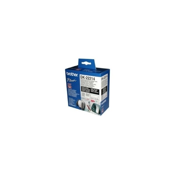 Etiquetas cinta continua brother blanca dk22214 12mm ql - 500a ql - 500bw ql - 560 ql - 570 ql - 580n ql - 1050 ql - 1060n